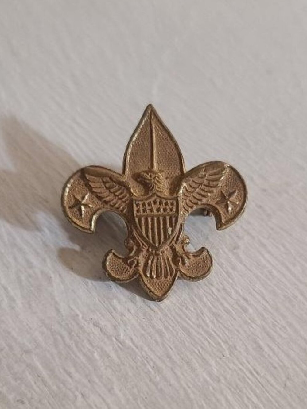 Boy Scouts Of America BSA Tenderfoot Badge 1940's Uniform Lapel Pin - PAT 1911